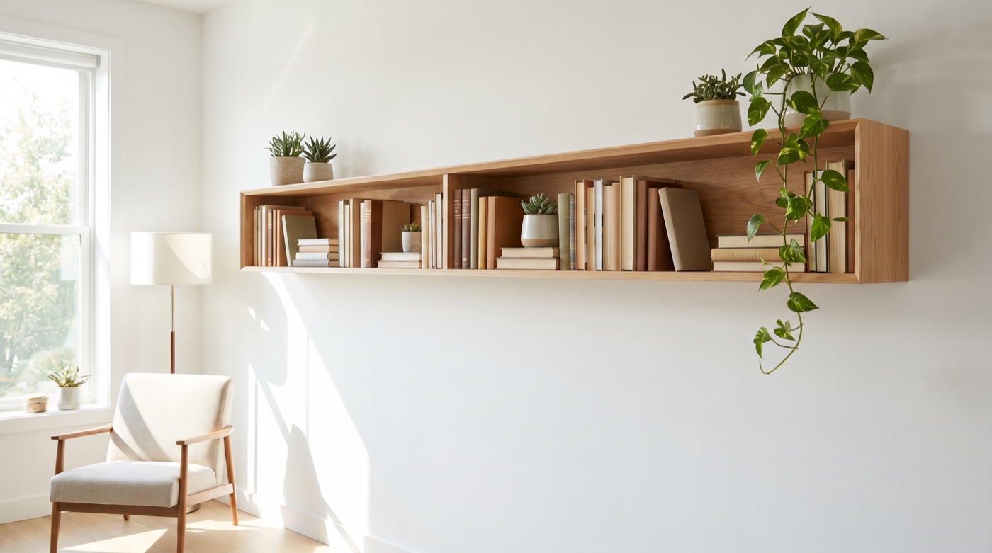 Regal an der Wand montieren: gerade und sicher